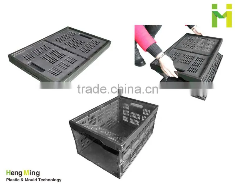 Durable Mesh Folding Plastic Crate for Fruits