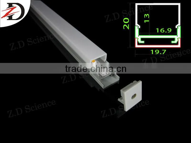 Al Mounting Channel Aluminium Profile With Opal Diffuser For LED Strip