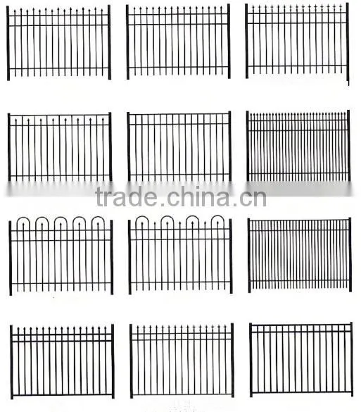 New Style Wrought Iron Bent Balcony Railings