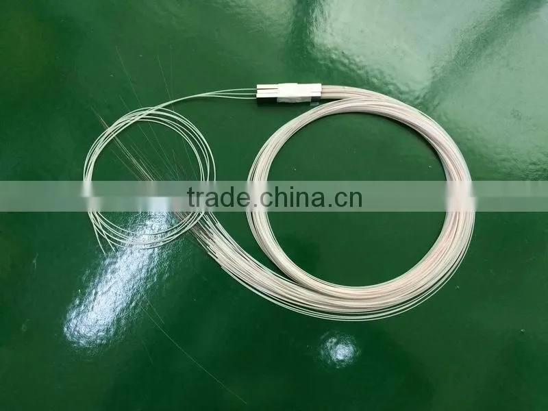 900um fanout fiber 1x6 optical PLC splitter for GPON FTTH