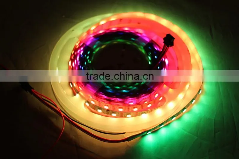 60LEDs/m APA102 IP20 Non-waterproof addressable full color LED strip RGB
