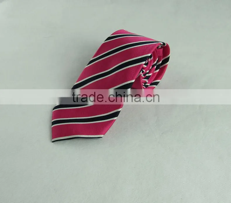 Customize silk men's neck tie in stripe pattern