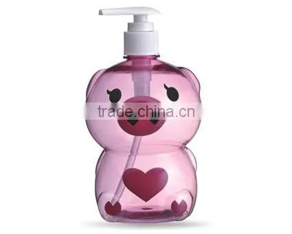 2015 hot 500ml plastic body lotion pump bottle sprayer bottle perfume shampoo