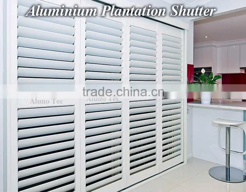 Aluminium Louvered Bifold Shutters/Louvered Bifold Window Shutters for Outdoor