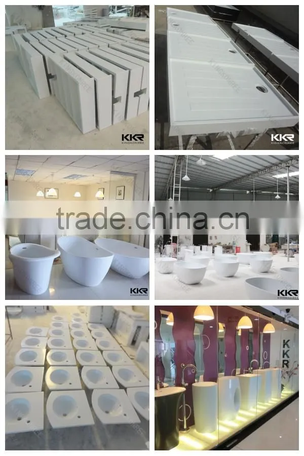Shenzhen kkr hot selling solid surface shower tray for sale