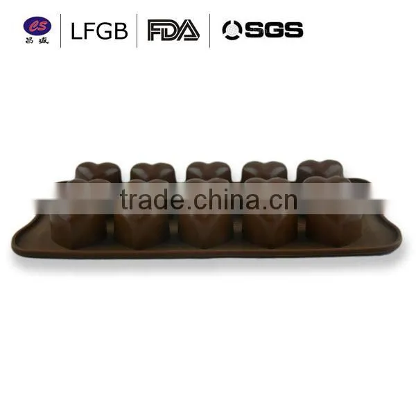 DIY mini heart shape factory price fashionable silicone cake molds