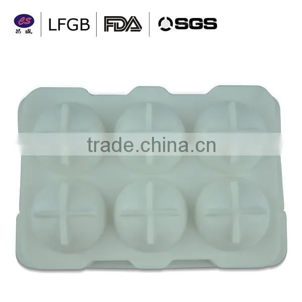 High quality fashionable professional egg shape Silicone Ice cube Tray