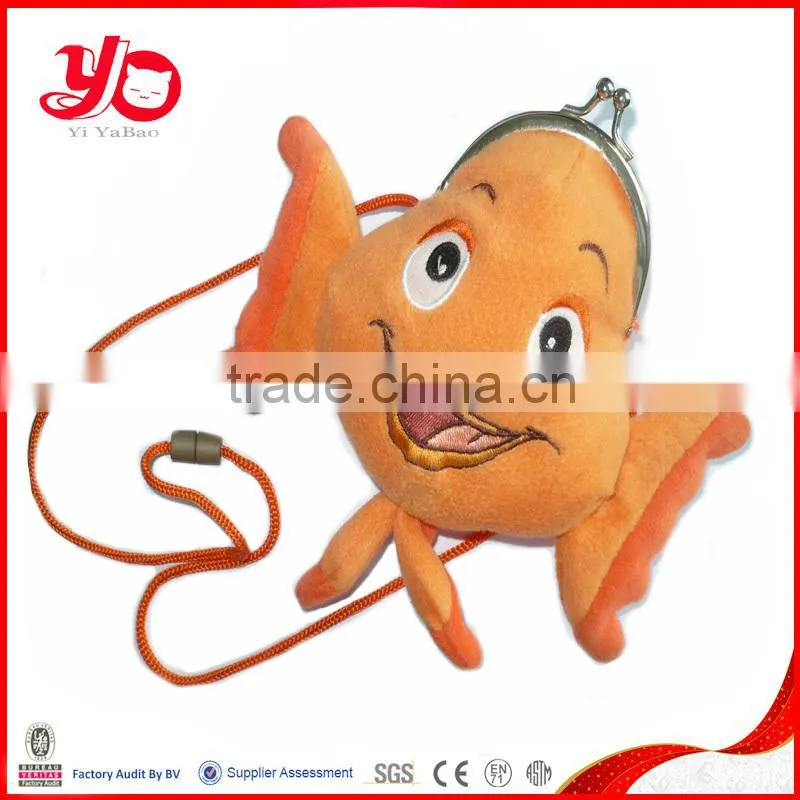 Animal shape stuffed coin purse, cheap plush coin purse toy , wholesale stuffed coin purse