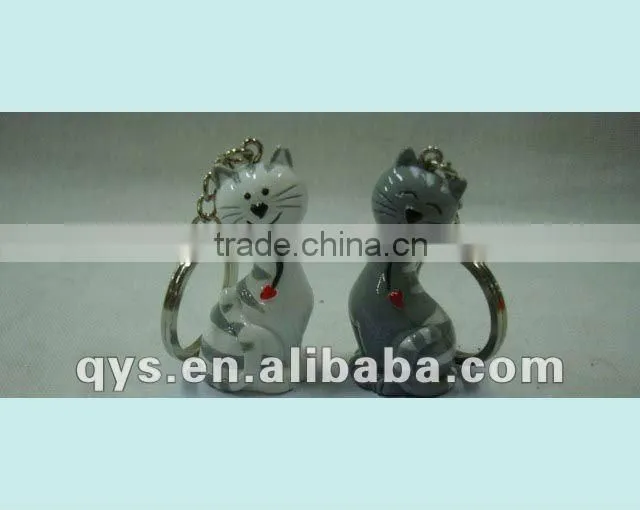 cat couple keyring love keyring
