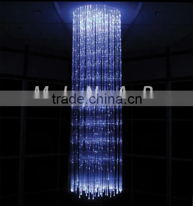 0.75mm decorative plastic side glow spot fiber optic cable for diy curtain light
