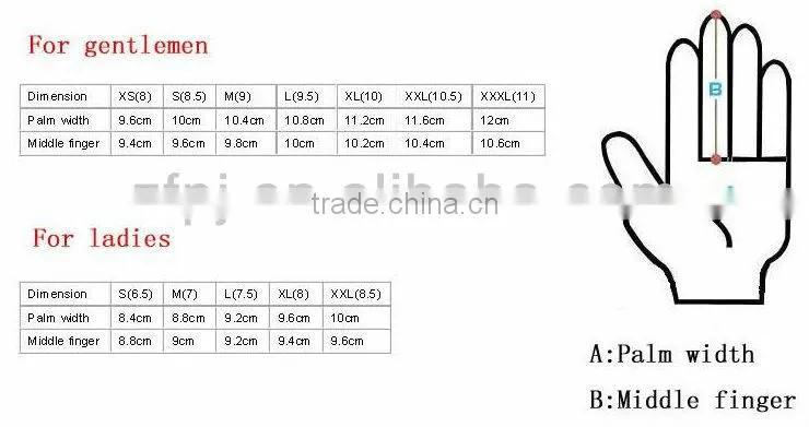 hot sale! Ethiopian hair sheep leather gloves for men