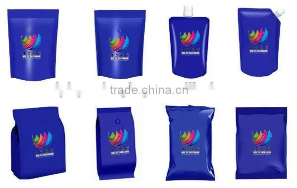 Portable Folding Drink Water Plastic Bag/Water Proof Spout Food Bag/Foldable Drinking Water Spout Pouch