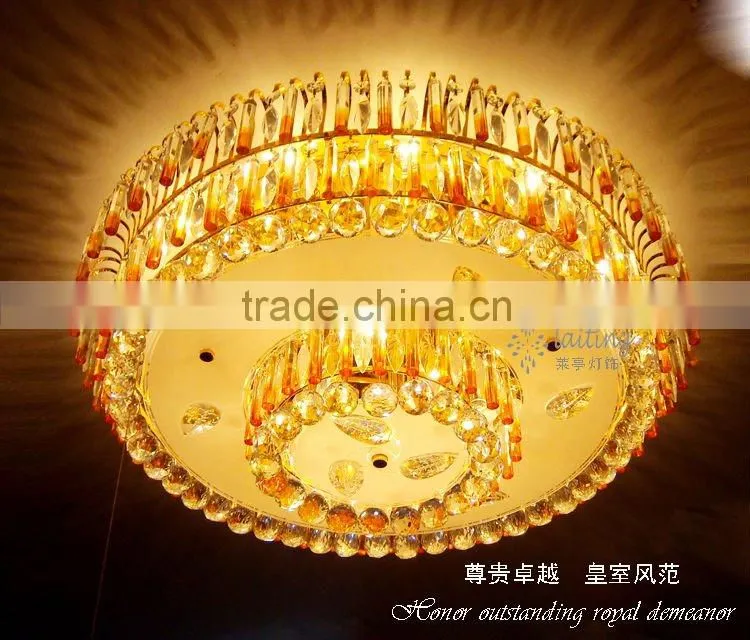 Traditional crystal flush mounted lighting