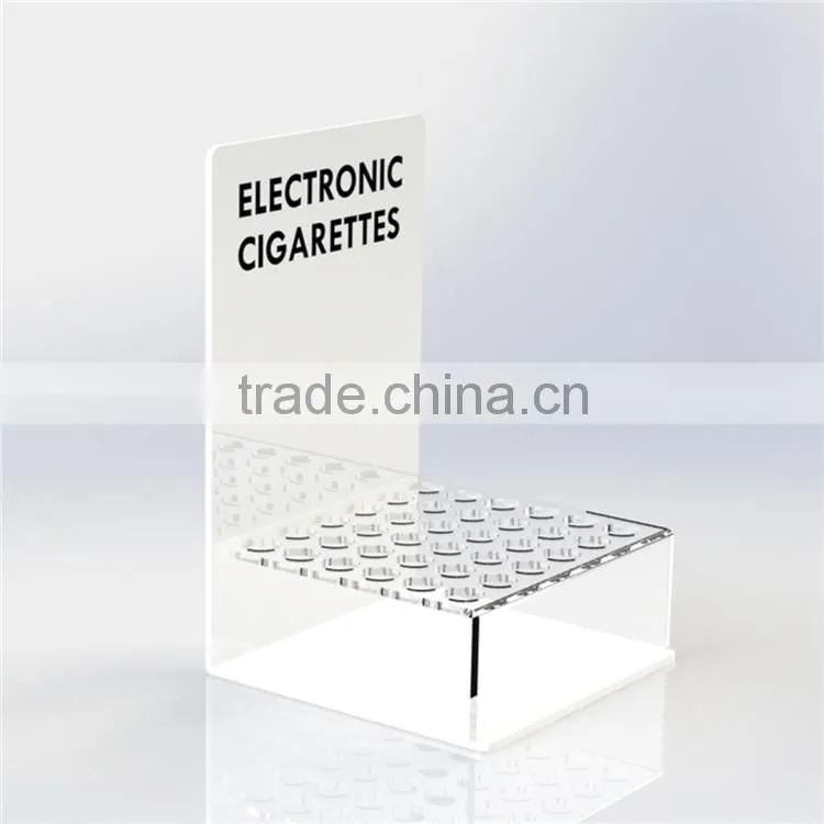 Electronic cigarette display case, cigarette display stand and rack