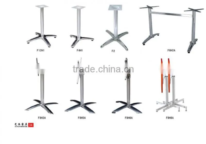 Foshan supplier powder coated mental outdoor garden table base F28