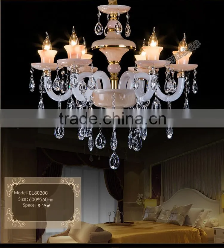 Hot Selling 6/8/10 Light Pendant Chandelier First-degree K9 Crystal Luxury Living Room Chandelier