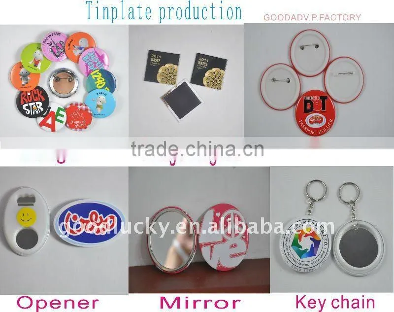 Decorated pocket mirrors/travel set cosmetic mirror/metal hand mirror