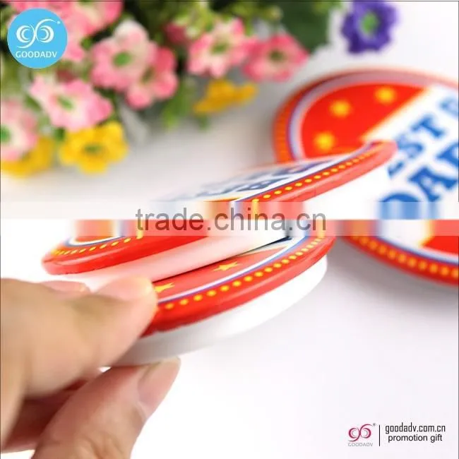 Multifunctional magnetic tin opener custom printed 58mm button bottle opener