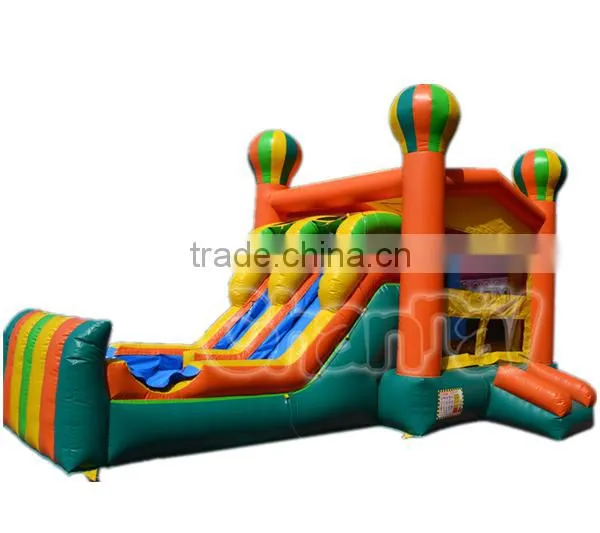commercial inflatable balloon dazzle bouncer combo for sale, wholesale inflatable castle combo