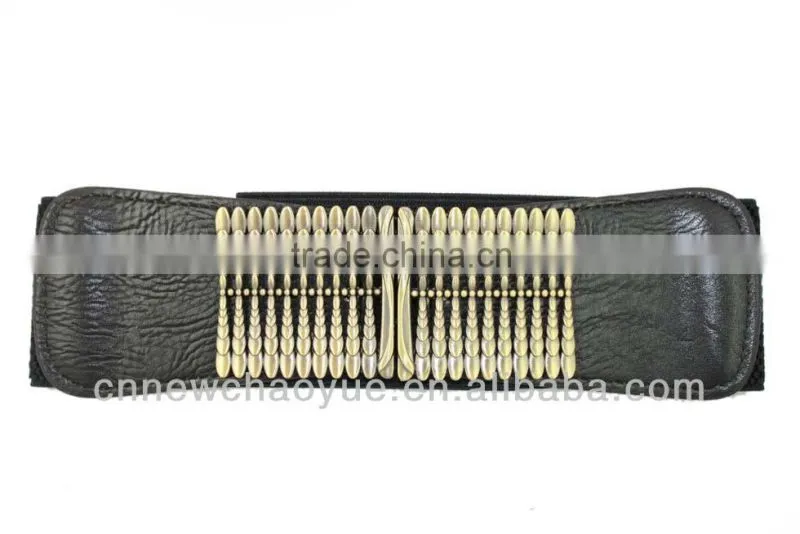 Women's Fashion Elastic Belt With Square Buckle