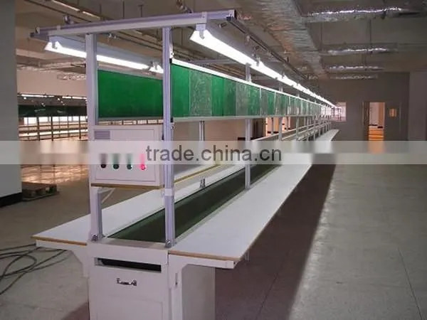 Electronic Opposite Desk Assembly Line Single Belt Conveyor Assembly Line Equipment