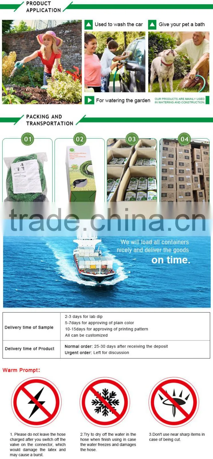 New material 12mm x15m/30m/50m pvc garden hose for home & garden