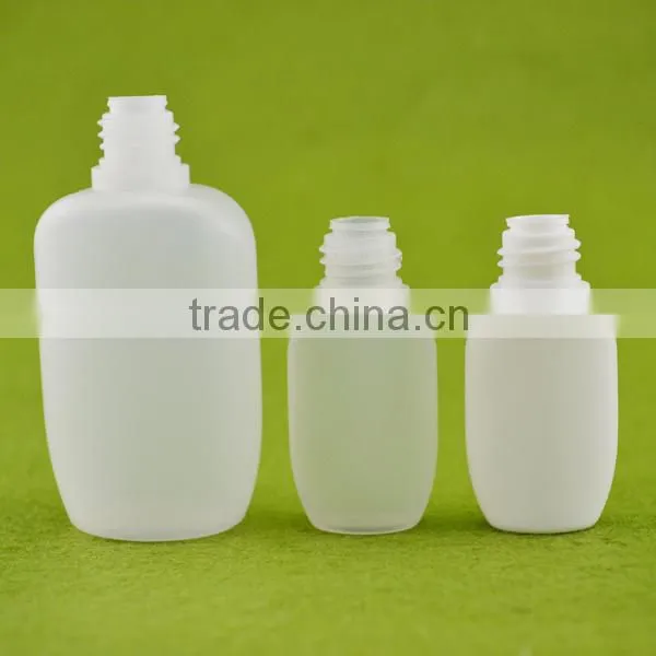 Hot sale new design 10ml 15ml 30ml flat pe bottle with child&tamper proof cap