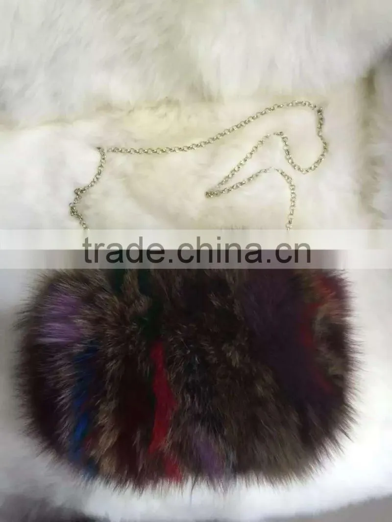 Genuine Red fox hand warmers/Handbag for gift OEM/Wholesale /Retail