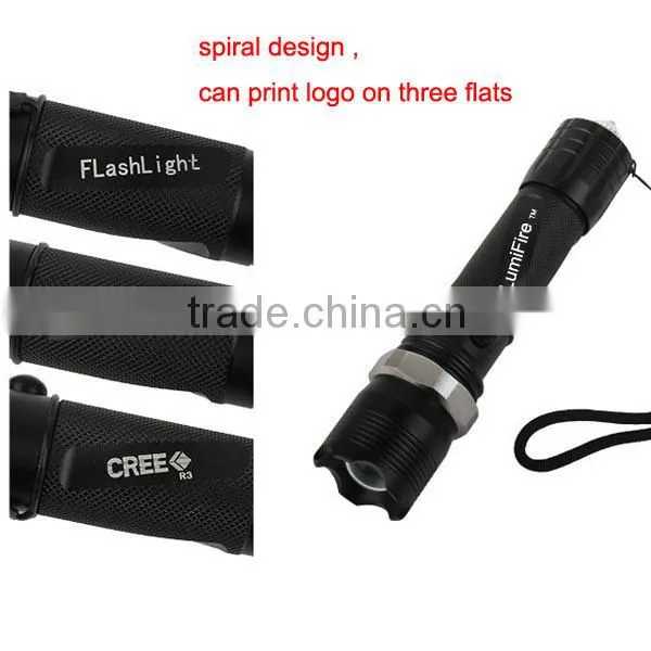 New Multi Function 5w Q5 Police Torch With Window Breaker ACK-1174
