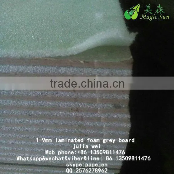 Black paper with grey back Laminated Board black paper cardboard/core board paper/core black cardboard paper