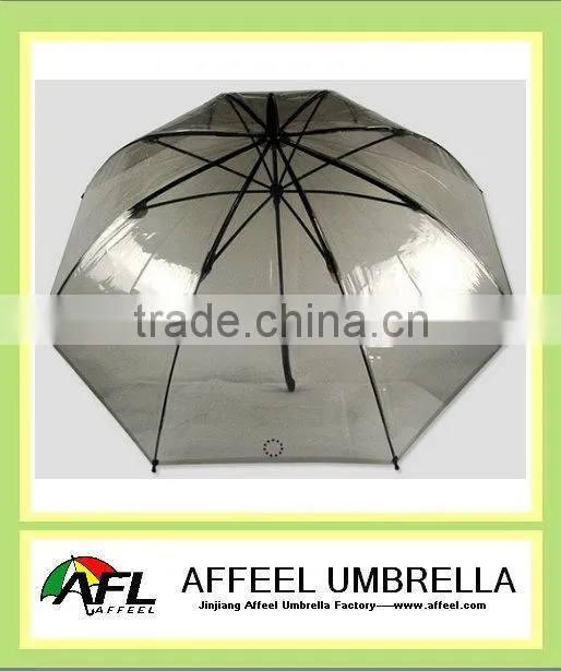23"x8k black plastic umbrella