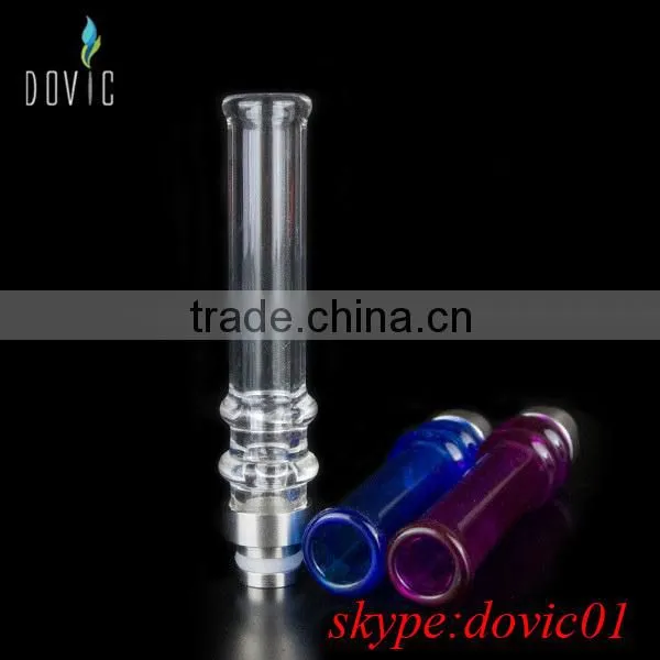 510 glass drip tips with ss base