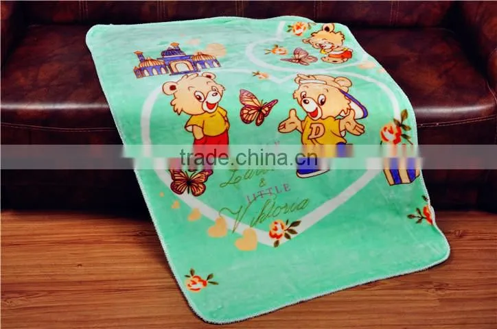 baby blanket Cartoon printed fleece blanket blanket baby