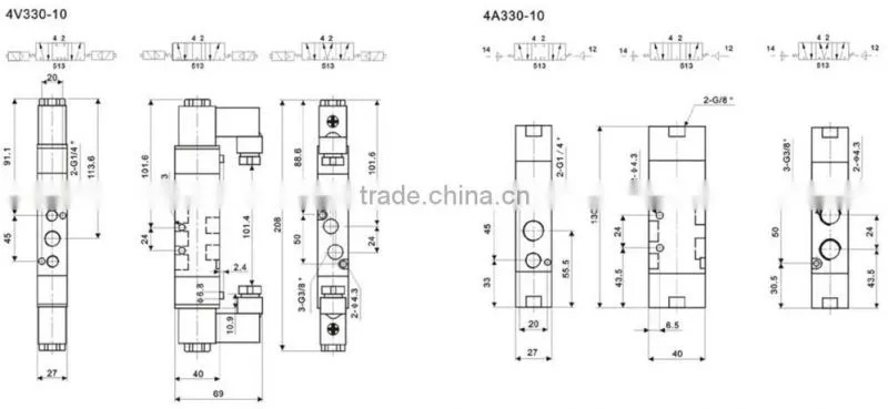 4V300 Series airtac solenoid valve