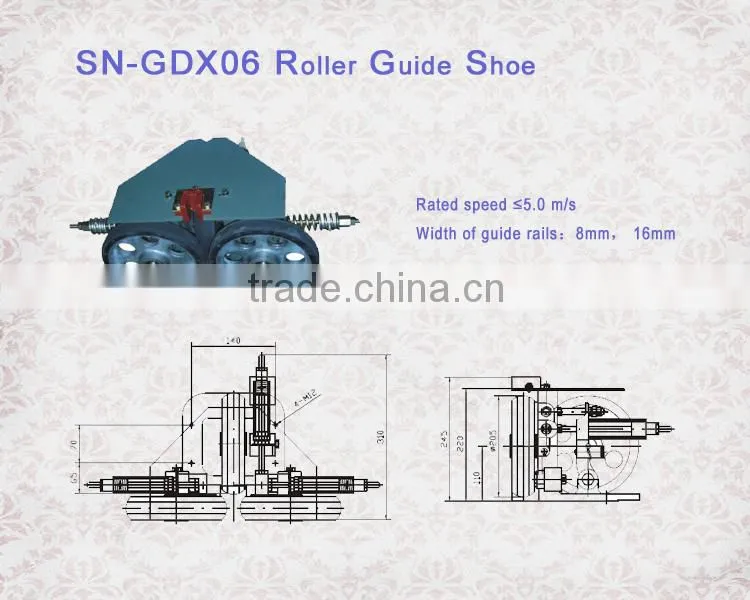Modern useful elevator door roller guide shoe