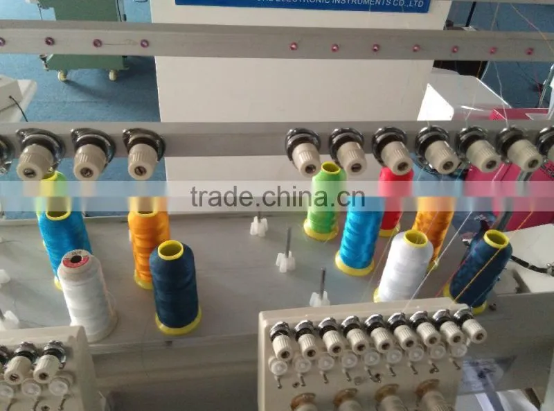 China Guangzhou CNC computer flat garment cap hat sequin towel single two 4 6 head 6 9 12 needles embroidery machine price