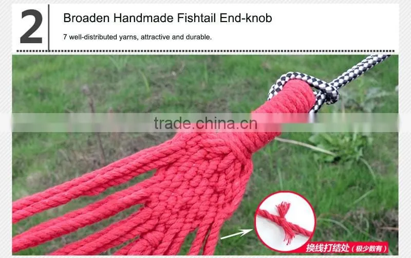 Outdoor leisure portable nylon camping hammock