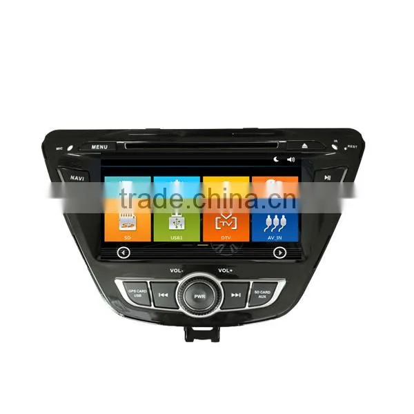 Factory OEM dashboard Dvd player gps radio 8" car dvd player for hyundai elantra car dvd player 2014 with gps