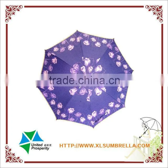 purple straight umbrella