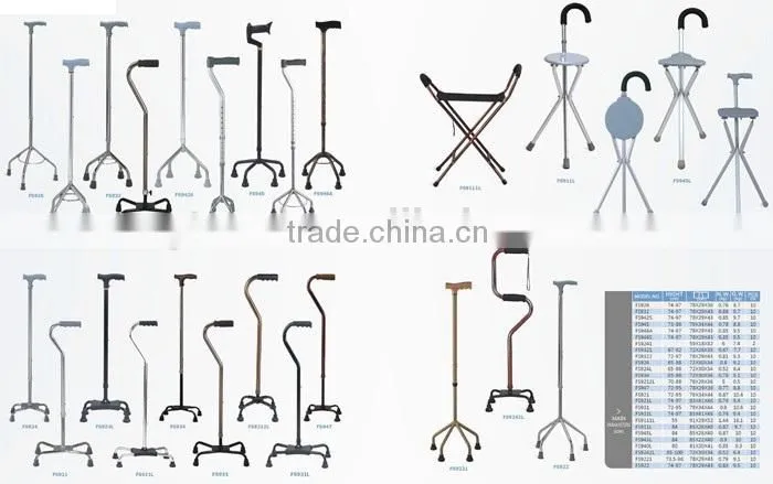 Type complete aluminum disabled walker