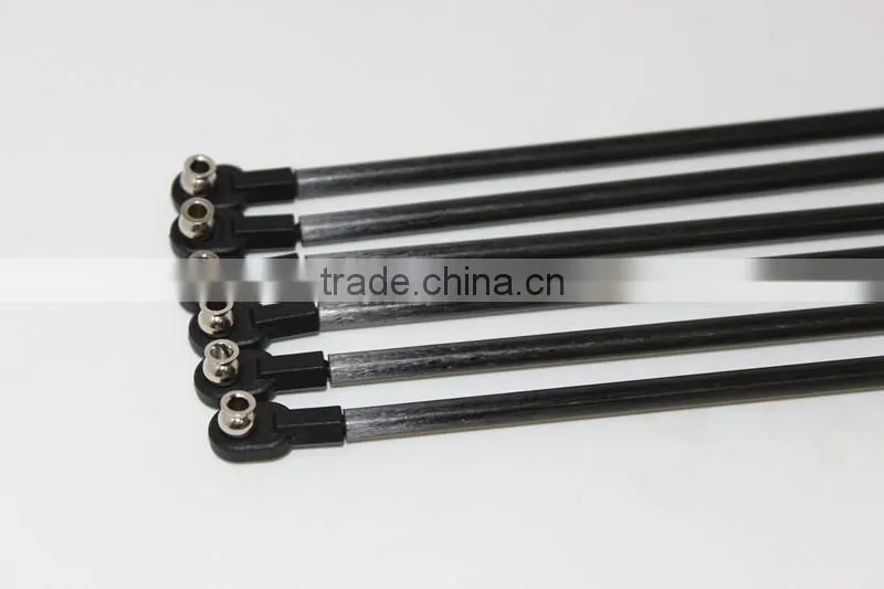 New 3d printer parts Rostock Delta Kossel mini K800 200mm 4*6 Arms Carbon push rods full Kit M4 ID:4MM OD:6MM