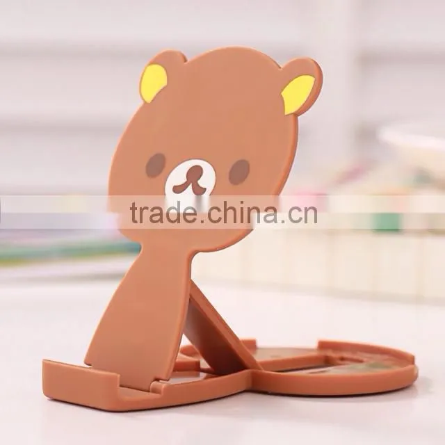 Cartoon mirror plastic cell phone display stand