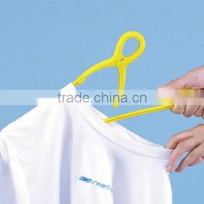 japanese household tool plastic hanger door hanger machine foldable happy yellow hanger 10 pcs set made in JAPAN