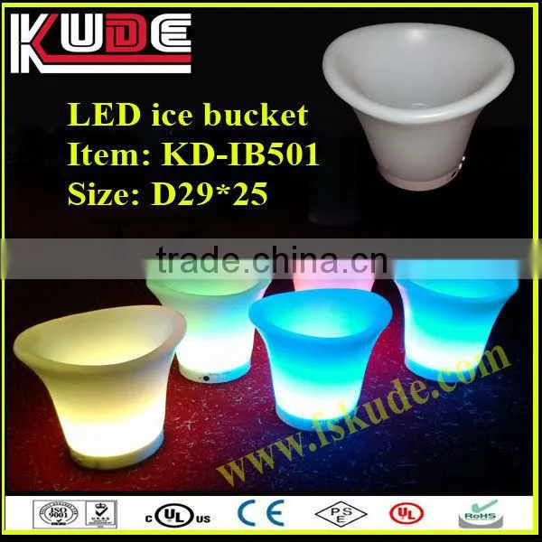 Customized led beer bucket cooler/led ice bucket