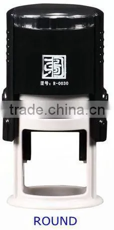 Oval size 30x45mm Epress Factory Black and Red Plastic office use plastic Self Inking Stamp