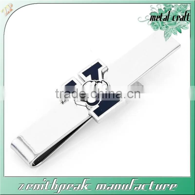 Enamel bus metal tie clip