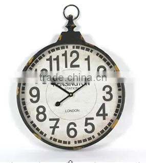 decorative wrought iron wall clock