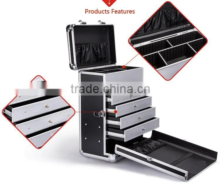 2015 Promotion Lady Salon Aluminum Nail Beauty Case