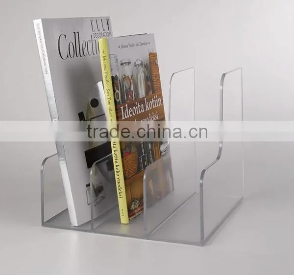 Acrylic desktop book shelf