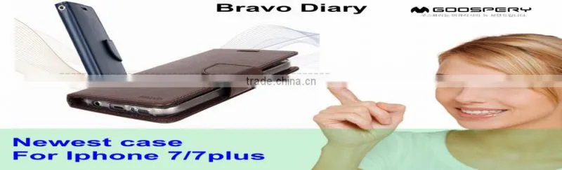 Original Mercury Goospery Bravo Diary Flip Leather Wallet Case For Samsung Galaxy J1 2016 Made In China Phone Case